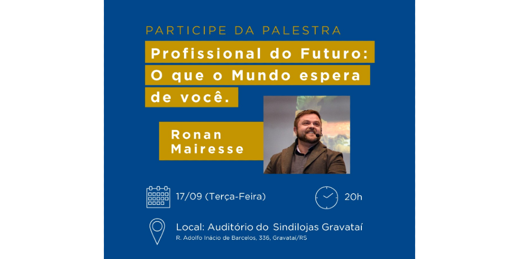 Últimos dias para garantir seu lugar em palestra com mentor de líderes e atletas de renome nacional e internacional