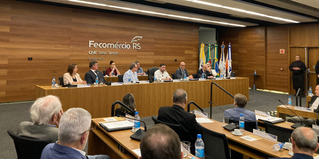 Reunião de diretoria da Fecomércio-RS recebe vice-governador do Estado