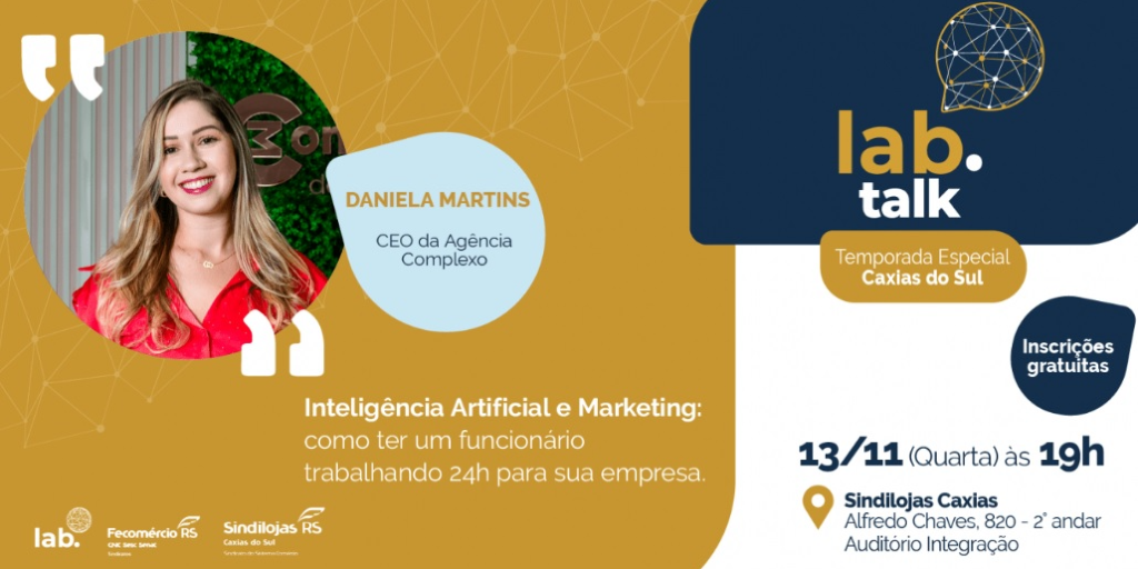 Sindilojas Caxias promove Lab Talk sobre marketing e inteligência artificial