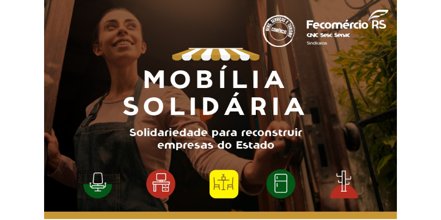 Fecomércio-RS lança campanha com foco no mobiliário das empresas