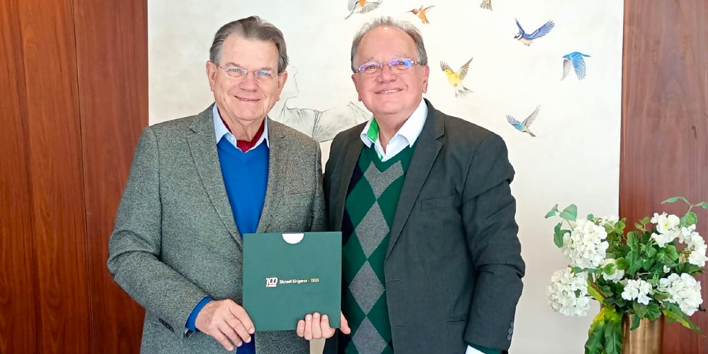 Visita de Ronaldo Sielichow, presidente do Sicredi Origens.