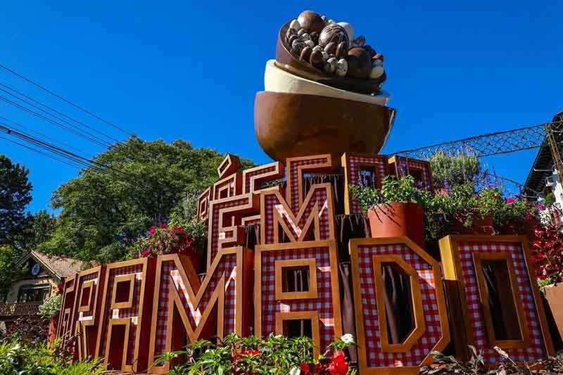 Ponto turístico de Gramado relacionado à Páscoa e a chocolates.